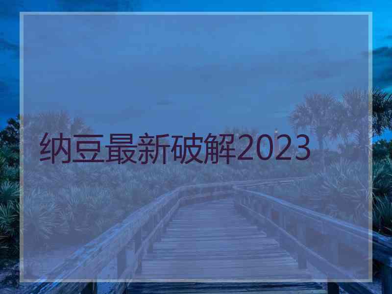 纳豆最新破解2023