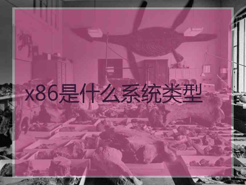 x86是什么系统类型