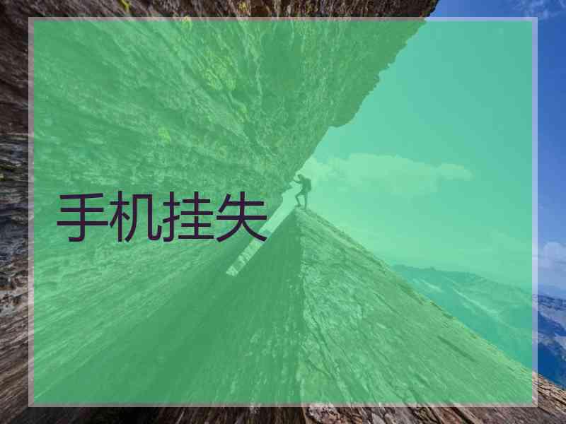 手机挂失