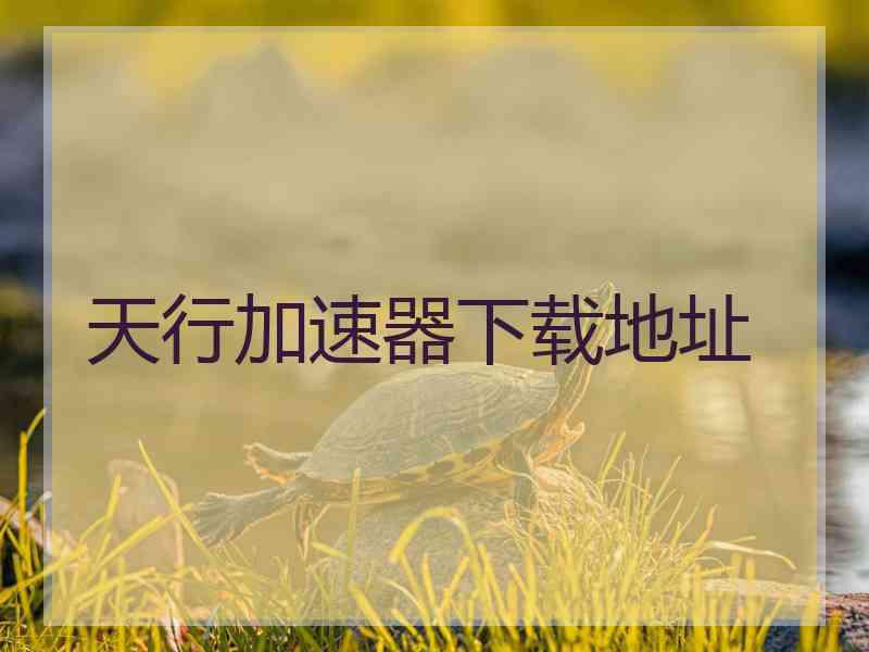 天行加速器下载地址