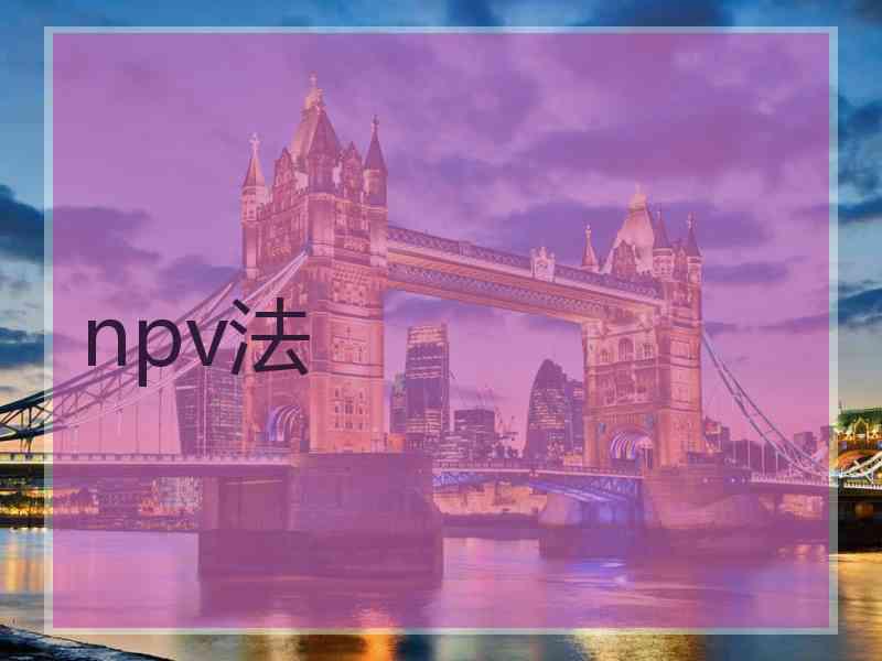 npv法