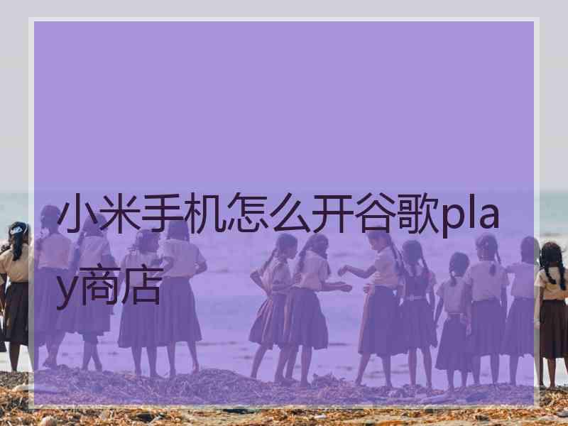小米手机怎么开谷歌play商店