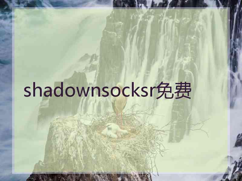 shadownsocksr免费