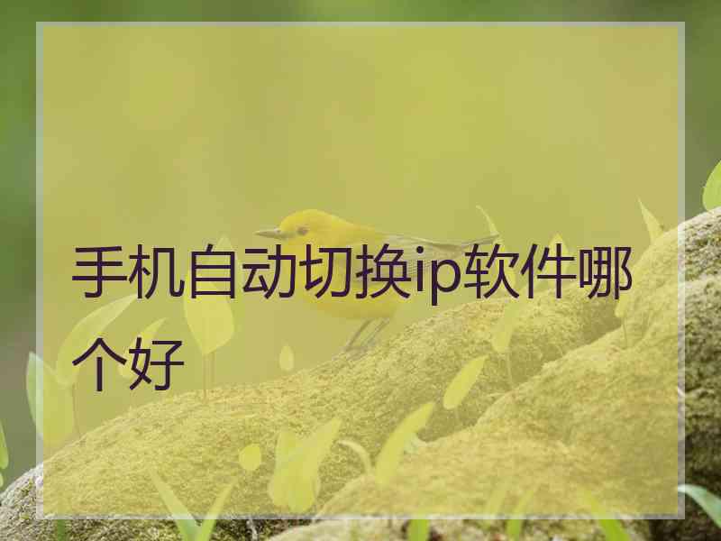 手机自动切换ip软件哪个好