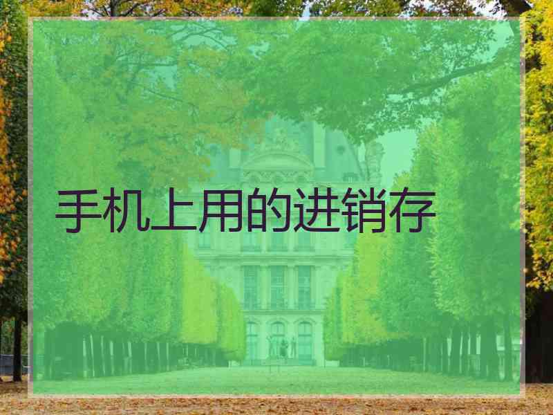 手机上用的进销存