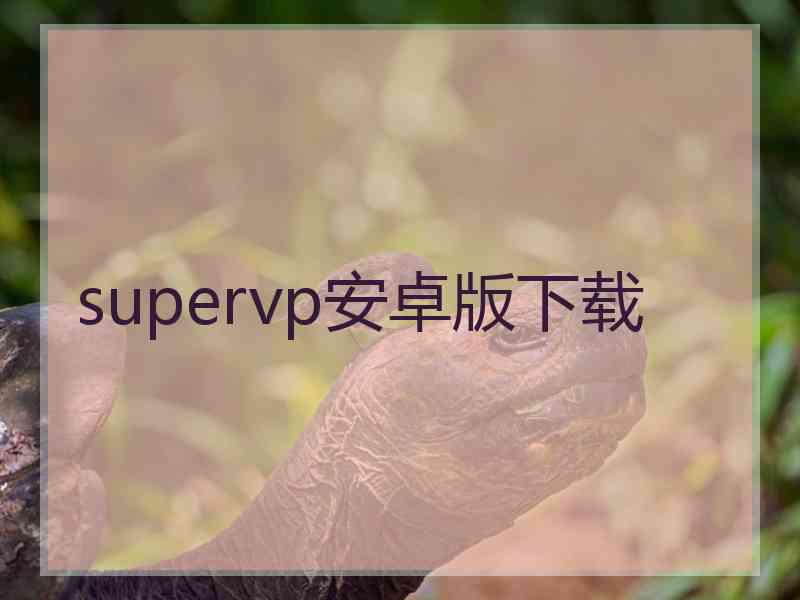 supervp安卓版下载