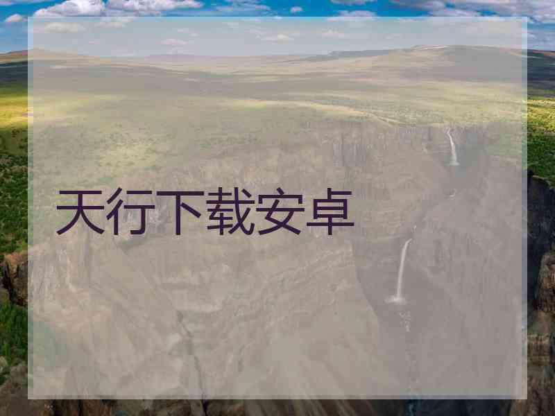 天行下载安卓