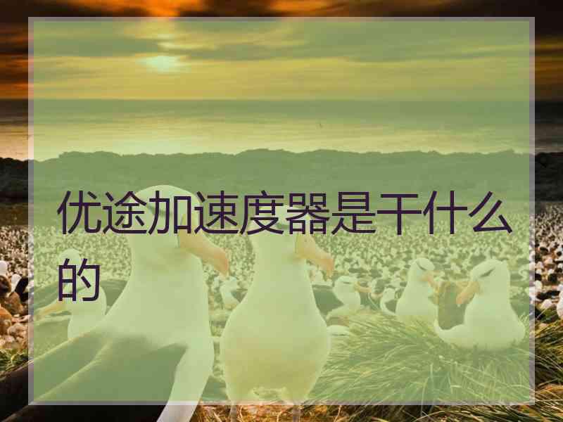优途加速度器是干什么的