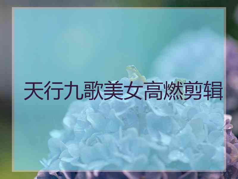 天行九歌美女高燃剪辑