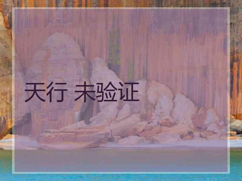 天行 未验证