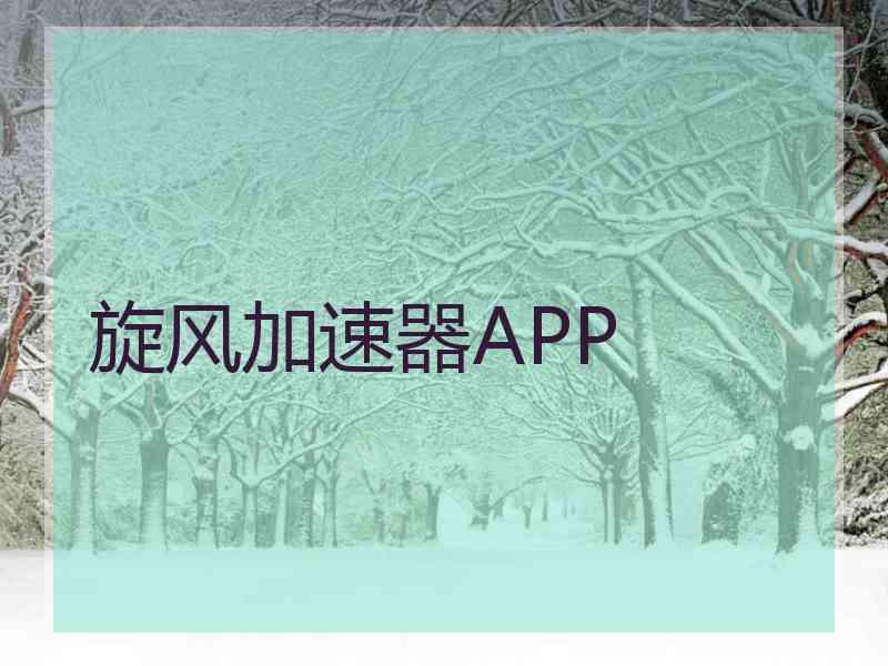 旋风加速器APP
