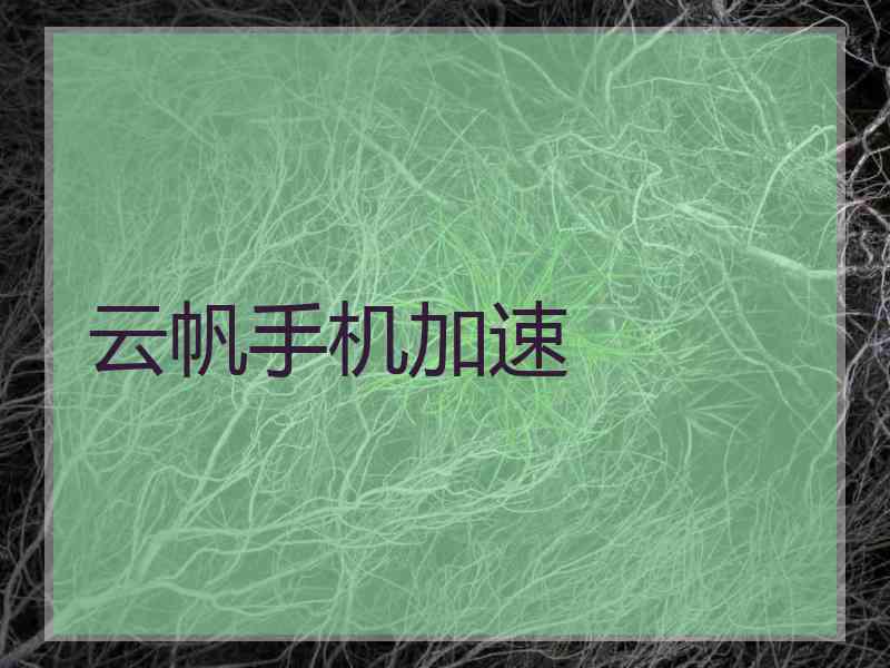 云帆手机加速