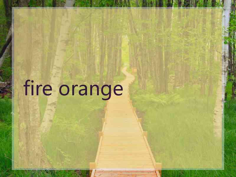 fire orange
