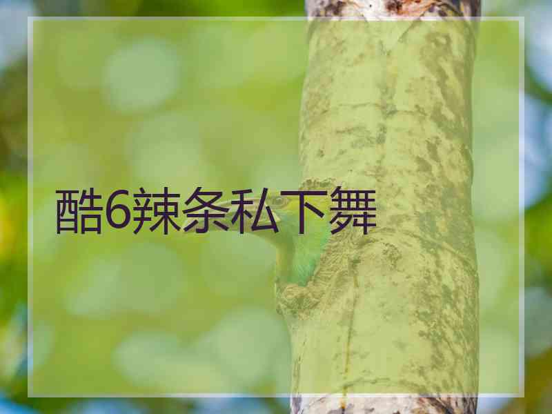 酷6辣条私下舞