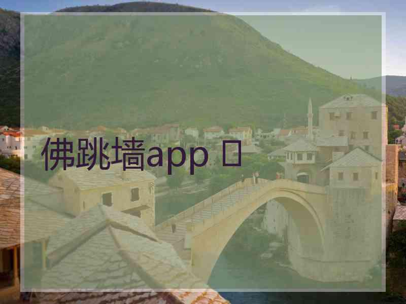 佛跳墙app 	