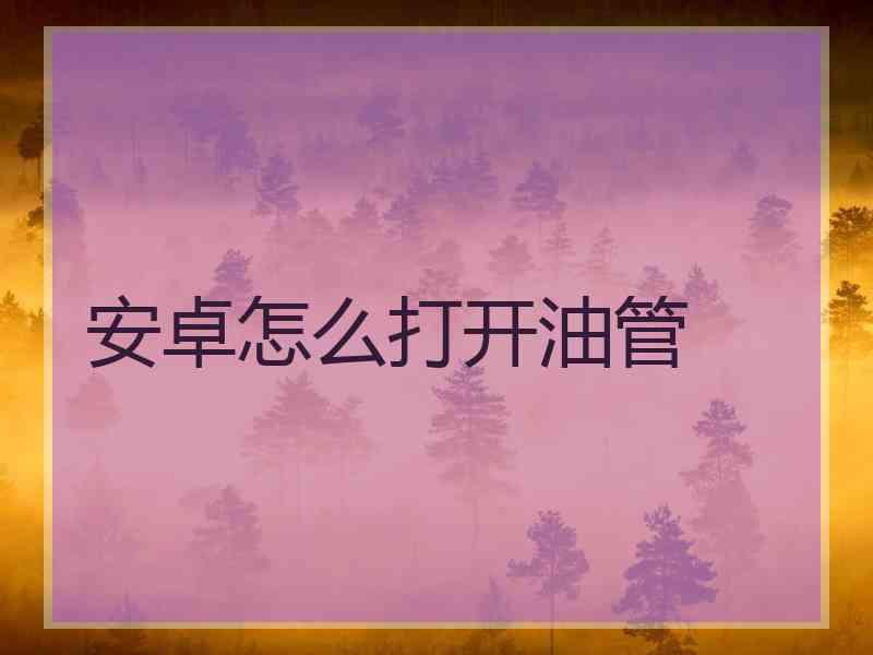 安卓怎么打开油管