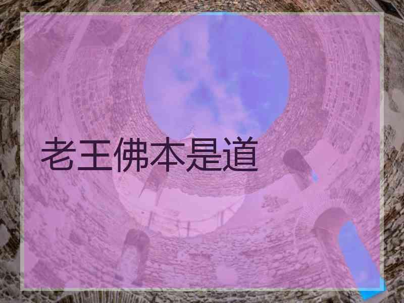 老王佛本是道