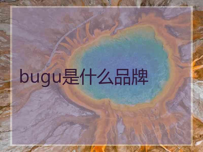 bugu是什么品牌
