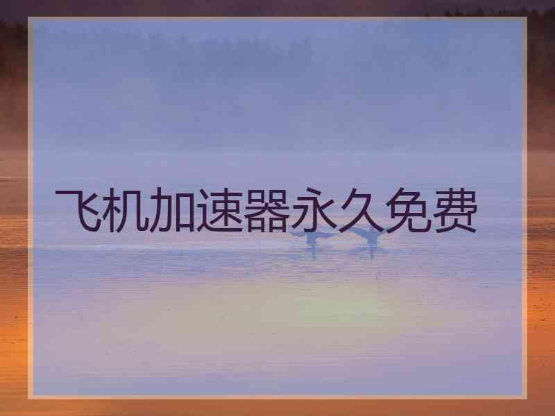 飞机加速器永久免费