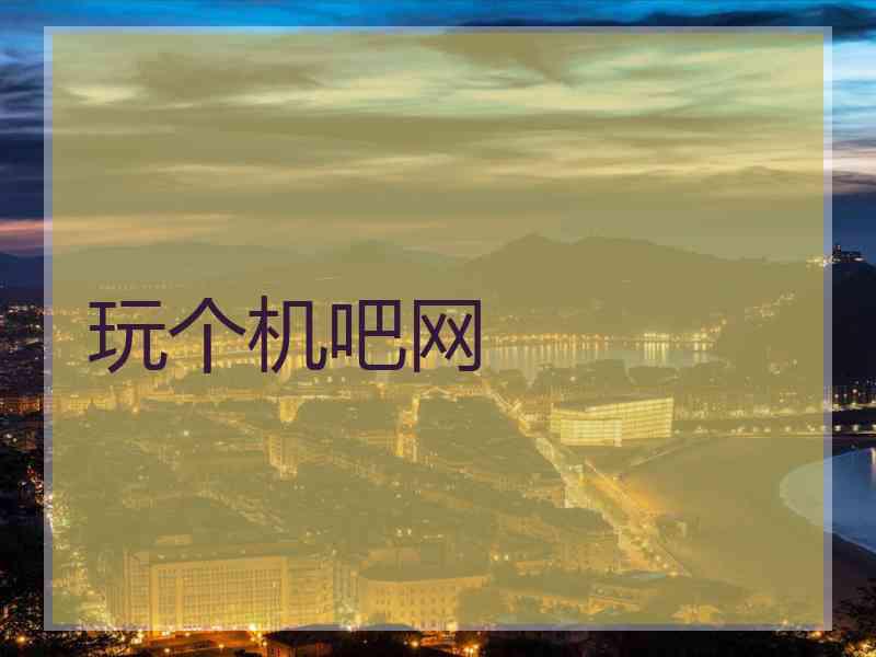 玩个机吧网
