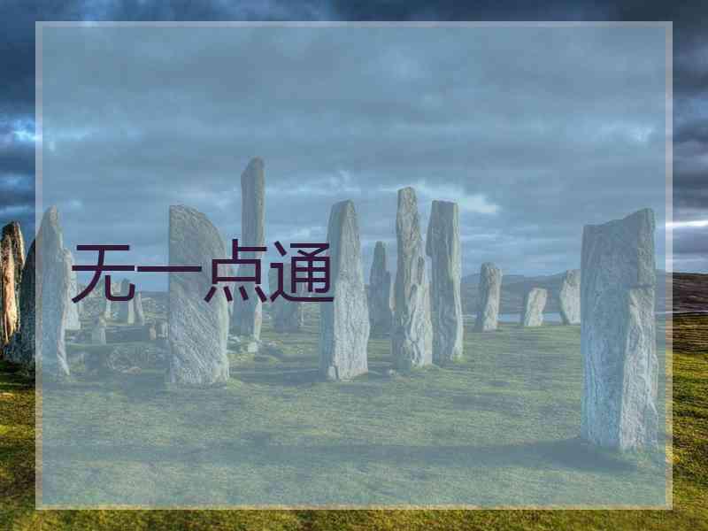 无一点通