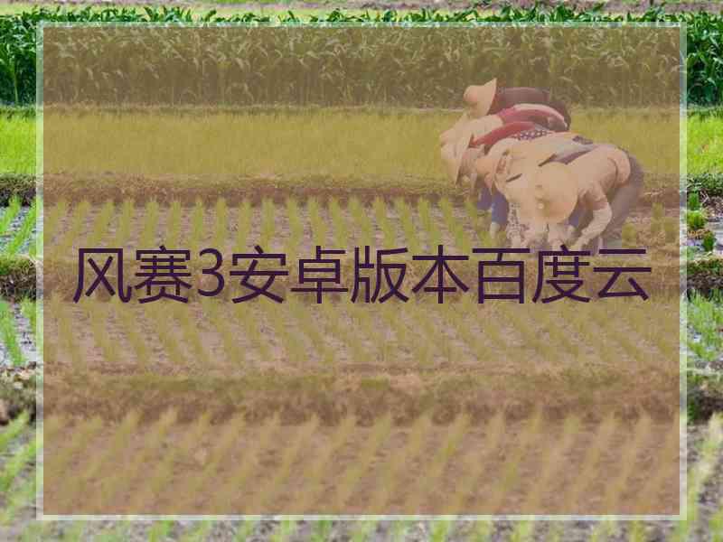 风赛3安卓版本百度云