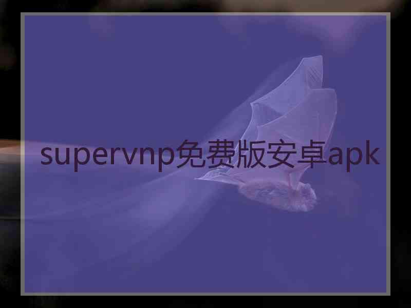 supervnp免费版安卓apk