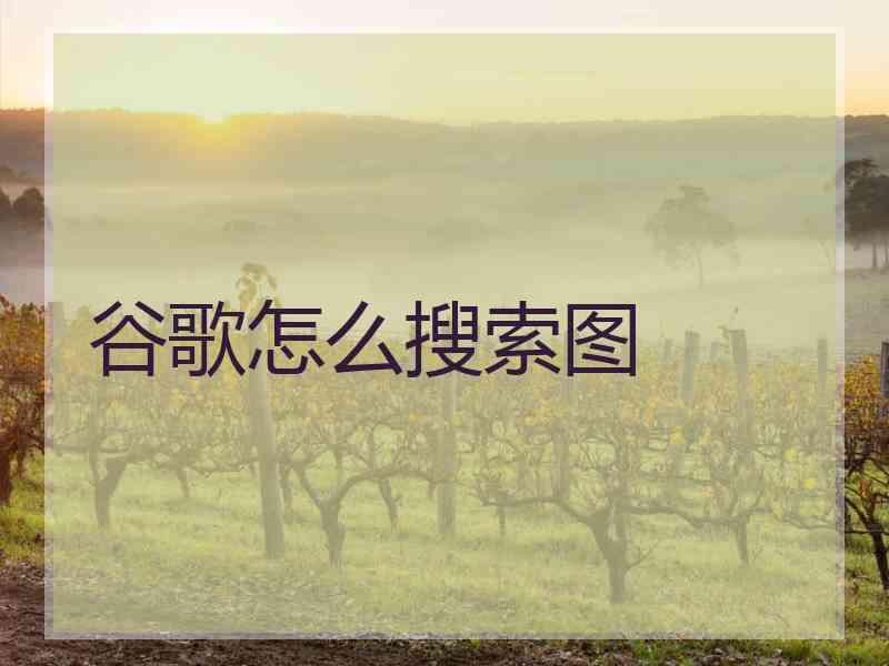 谷歌怎么搜索图