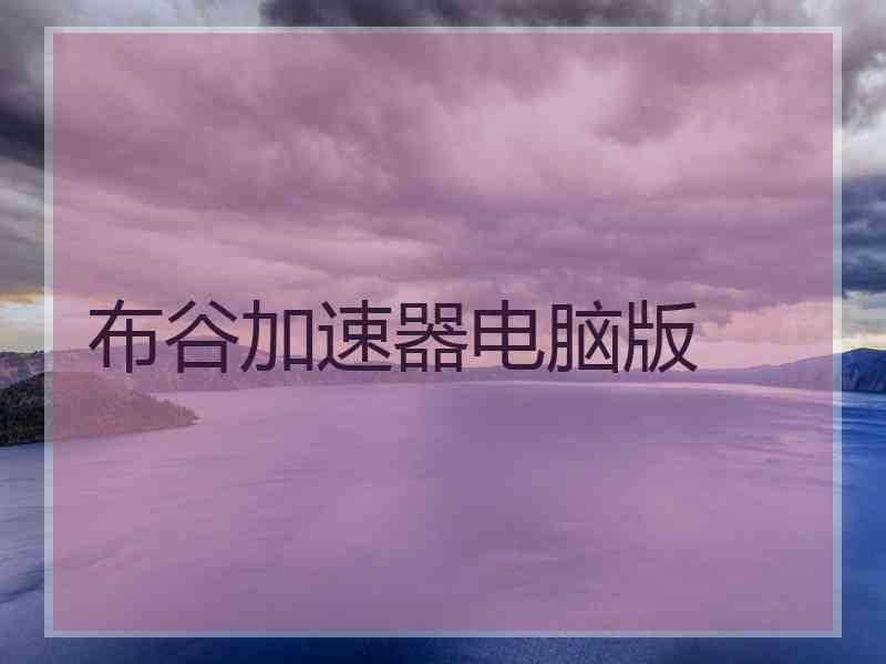 布谷加速器电脑版