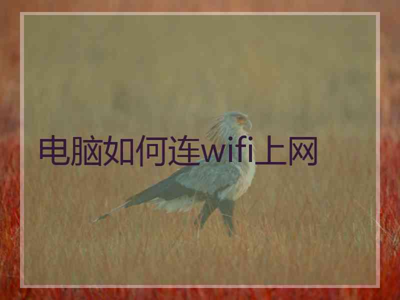 电脑如何连wifi上网