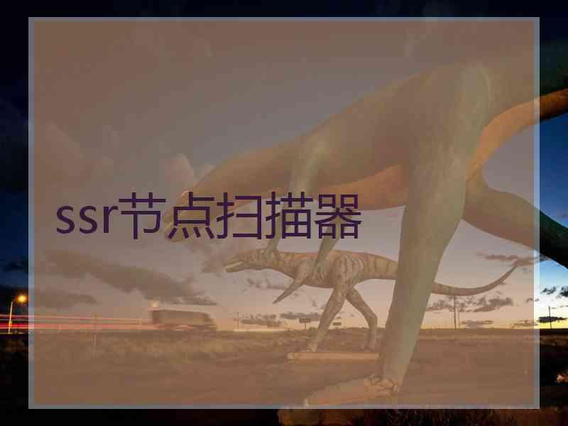 ssr节点扫描器