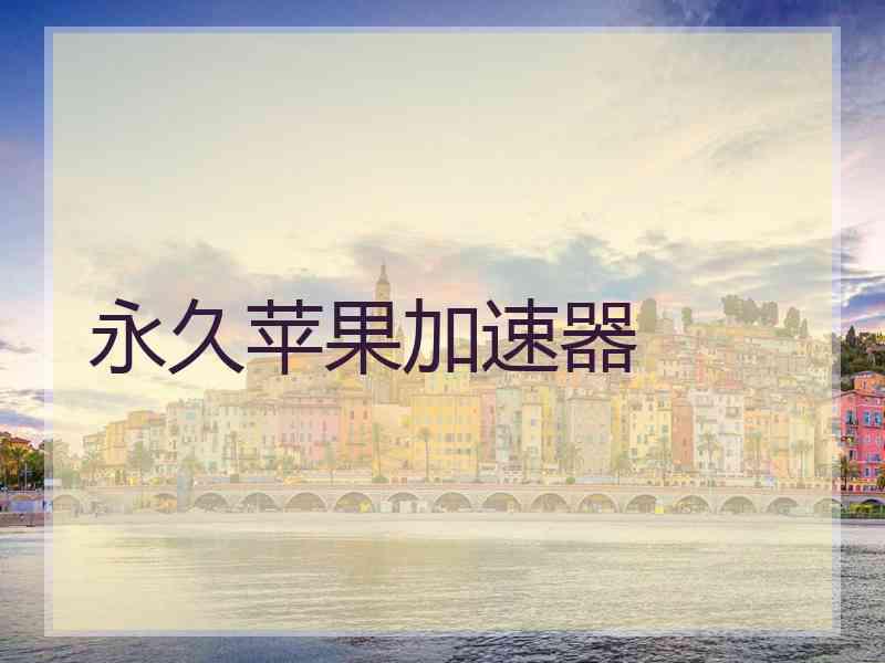 永久苹果加速器