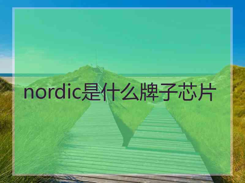 nordic是什么牌子芯片
