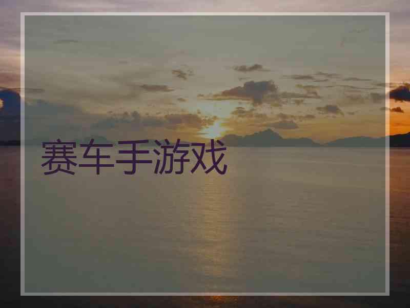 赛车手游戏