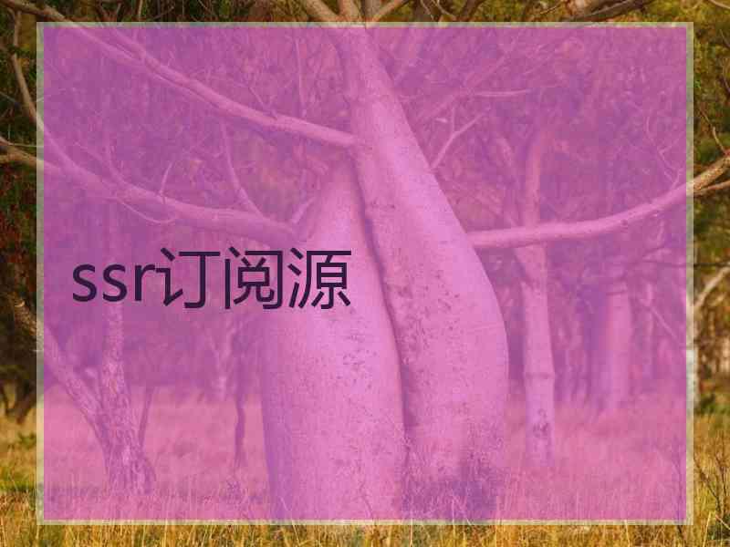 ssr订阅源