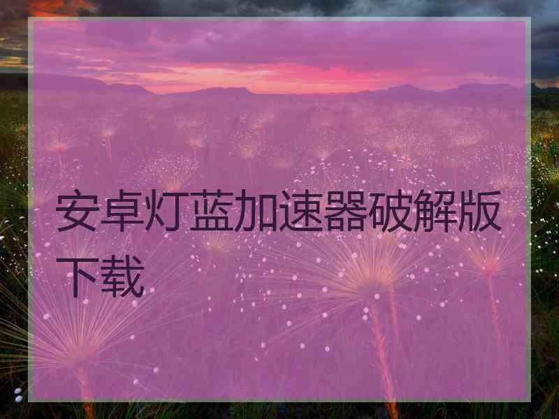 安卓灯蓝加速器破解版下载