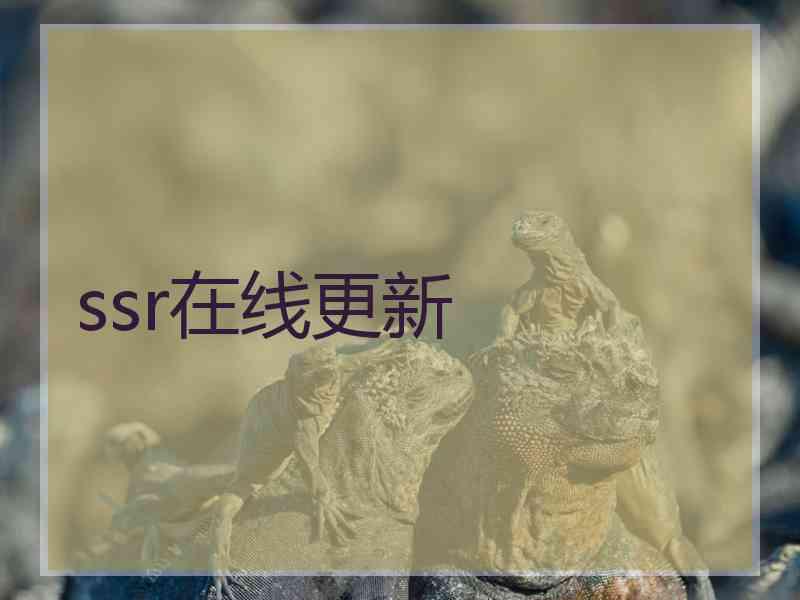 ssr在线更新