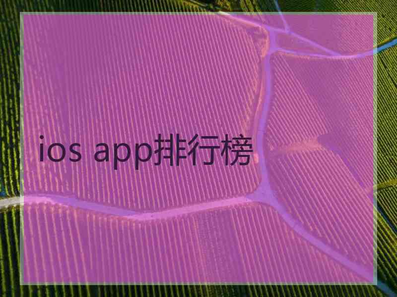 ios app排行榜