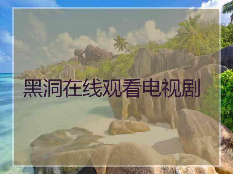 黑洞在线观看电视剧