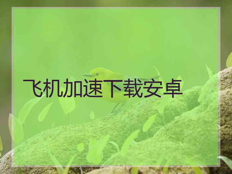飞机加速下载安卓