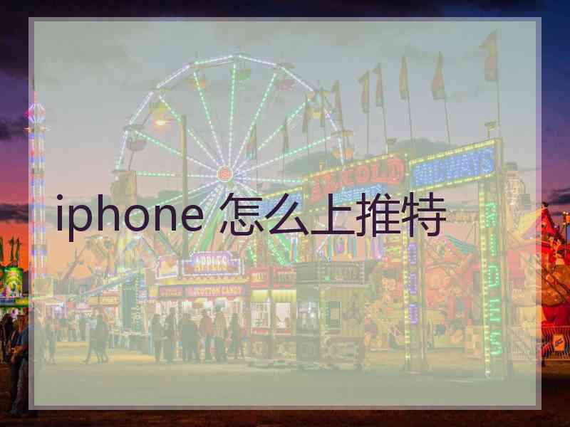 iphone 怎么上推特