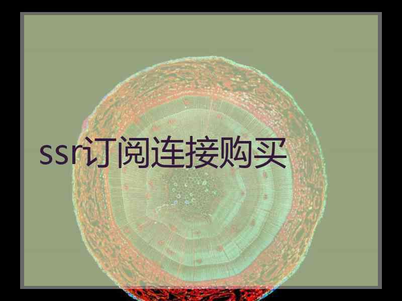 ssr订阅连接购买