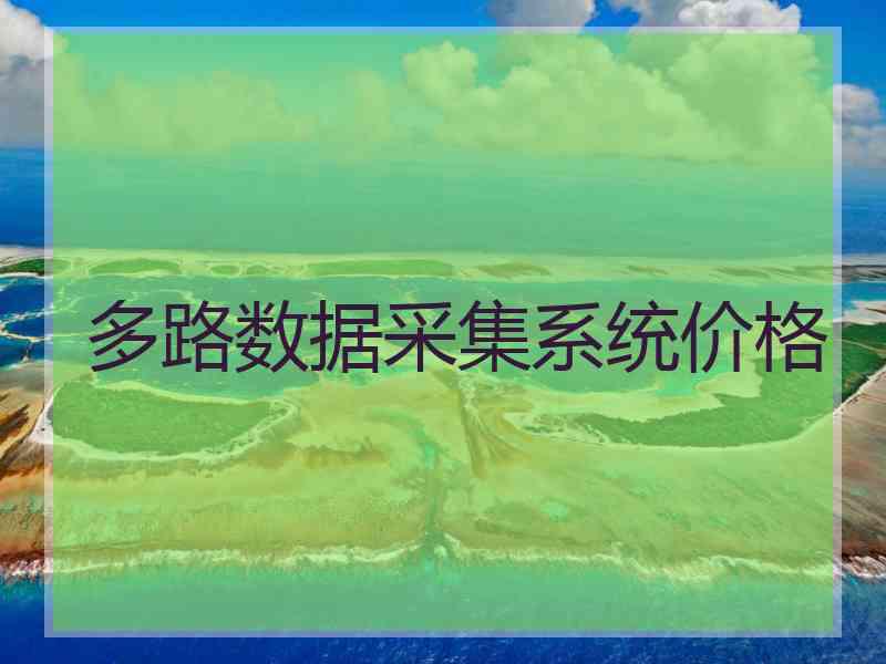 多路数据采集系统价格