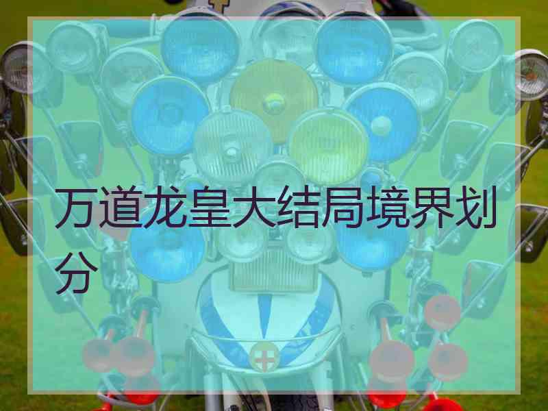 万道龙皇大结局境界划分