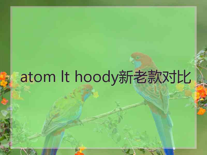 atom lt hoody新老款对比