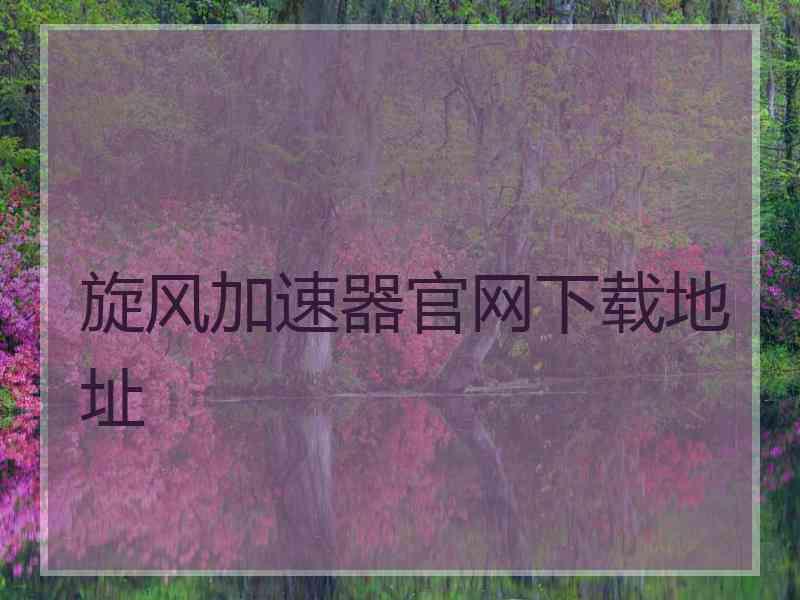 旋风加速器官网下载地址