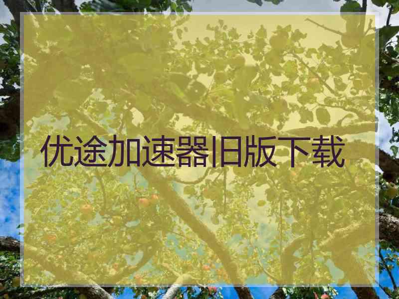优途加速器旧版下载