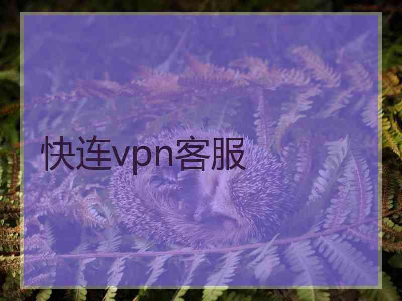 快连vpn客服
