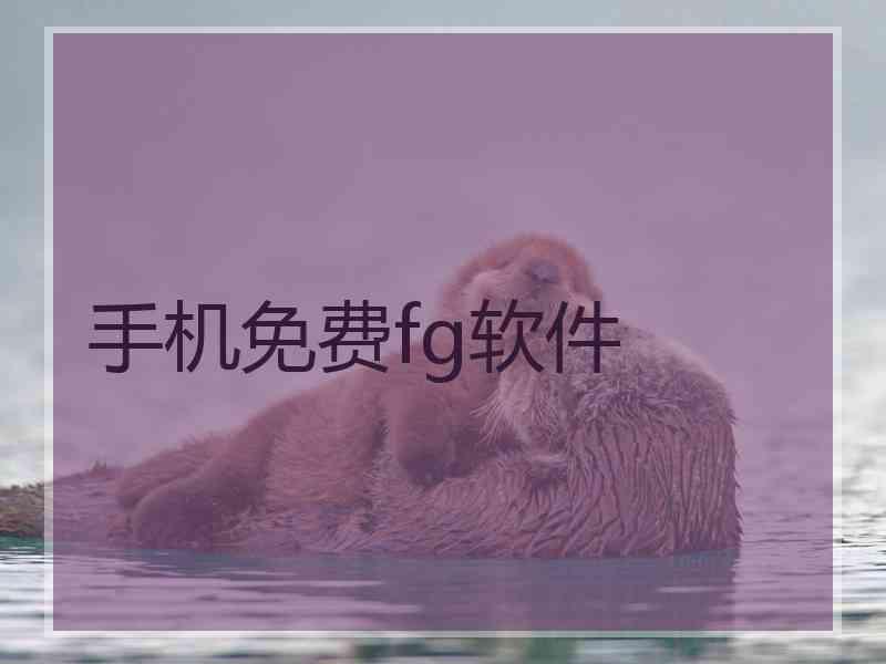 手机免费fg软件