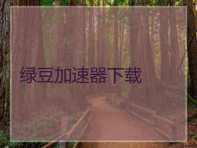 绿豆加速器下载